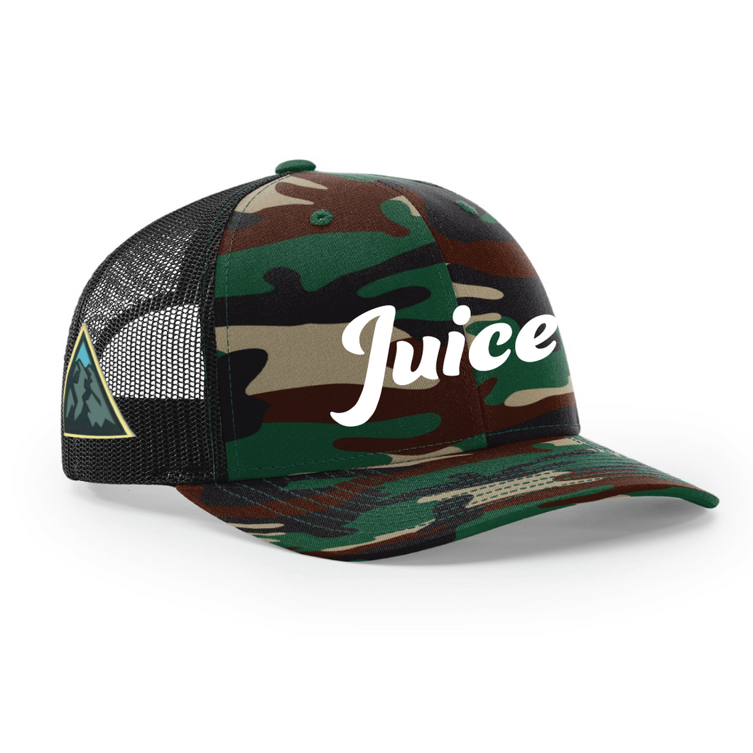 Military Camo Mesh Back Trucker Side Patch Hat
